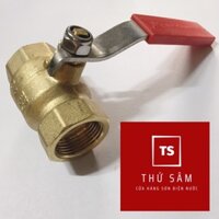 Van bi đồng tay gạt Miha 2 đầu ren trong 21 27 - Van gạt 27