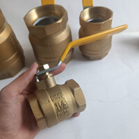 Van bi italy phi 49 van khoá nước bằng đồng sử dụng cho nước khí hơi