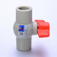 Van bi nhựa PPR màu xám Tianyi Jinniu, van bi PPR 20 1/2" 25 3/4", phụ kiện PPR CY6B