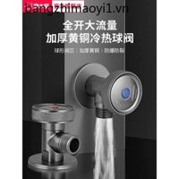 Van bi tàu ngầm Tất cả súng đồng Máy nước nóng khí xám Van tam giác Mở đầy đủ Van góc dòng chảy lớn Logo nước nóng lạnh