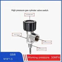 Van bình lặn 6.8L, van áp suất cao PCP 30mpa công tắc van bình gas chống cháy nổ M18x1.5, G5/8