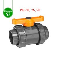 Van cầu rắc co hai đầu ren phi 60mm, 76mm, 90mm - Automat