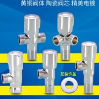 Van chặn nước 20mm 1 / 2 4 điểm Lưu vực van Chậu rau Nhà vệ sinh Công tắc máy nước nóng điện năng lượng mặt trời Van tám khí Van tam giác nước nóng lạnh