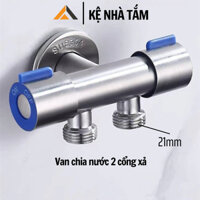 Van chia nước INOX 304, van khóa nước giảm áp 2 đầu ra dùng chia nước cho hệ thống vệ sinh - PK140/141
