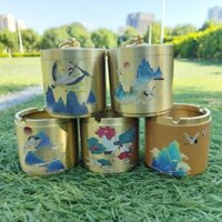 [Vận chuyển cực nhanh] gạt tàn bằng đồng thau gạt tàn có nắp đậy xe hơi gạt tàn văn phòng gạt tàn văn phòng gạt tàn văn phòng đồ trang trí đồ thủ công mỹ nghệ gạt tàn màu