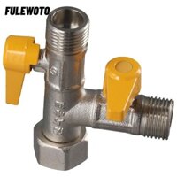 Van chuyển đổi vòi hoa sen FULEWOTO, Bộ chuyển đổi nước G1 / 2 "bằng đồng thau, Van điều khiển lưu lượng nước bền Vòi sen và vòi hoa sen