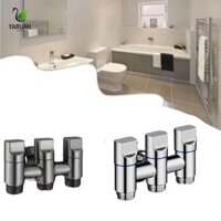 Van chuyển hướng nước ba chiều ALISON, Van góc ba chiều chống ăn mòn bằng thép không gỉ, Tiết kiệm nước Tiết kiệm không gian Dễ dàng lắp đặt vòi máy giặt Phụ kiện vệ sinh