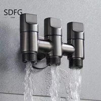 Van chuyển hướng nước ba chiều SDFG, Van góc ba chiều tiết kiệm không gian bằng thép không gỉ, Dễ dàng lắp đặt Vòi máy giặt tiết kiệm nước chống ăn mòn Đối tác vệ sinh