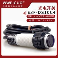 Vận chuyển nhanh = Cảm biến phản quang khuếch tán hồng ngoại E3F-DS10C4 / C2 Công tắc cảm biến quang điện tiệm cận NPN Ba dòng thường mở