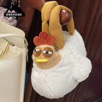 [Vận chuyển nhanh] Túi đựng đồ cầm tay Giggle Chicken Túi đựng đồ chơi gà sáng tạo Giggle Chicken Doll