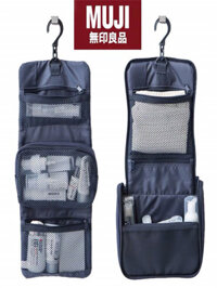 Vận chuyển nhanh = Túi đựng mỹ phẩm MUJI MUJI Túi lưu trữ du lịch di động Túi vệ sinh Treo Túi nhỏ có thể treo sắp xếp