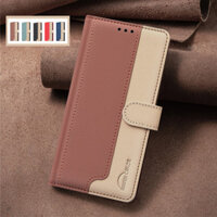 Vận chuyển nhanhChặn Màu Ốp Điện Thoại RFID Cho IPhone14 Pro Max IP 13 Pro Max Vỏ Hộp Ba Chặn Lật Bao Da