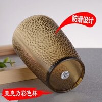 Vận Chuyển Trong 24 Giờ Acrylic Cốc Màu Trong Suốt Hộ Gia Đình Uống Bộ Trà Nhà Hàng Đồ Uống Bia Cốc Nhựa Chống Sốc Đơn Giản