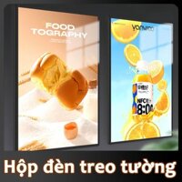 （Vận chuyển từ kho Hà Nội）Bảng Hộp Đèn Led Menu, Khung tranh điện Để Bàn, Treo Tường