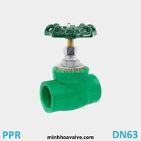 Van cửa nhựa PPR cốt đồng DN63