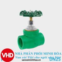 Van cửa nhựa PPR cốt đồng DN25