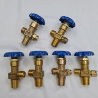 Van đầu bình khí nén QF2C_QF2_QF2A_QF6A_Van gắn bình khí Oxy_Nito_Co2_Argon_Van chất liệu đồng