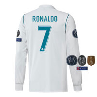 Vấn đề người hâm mộ 2017-2018 Real Home dài tay Man 7#RONALDO Áo bóng đá 17 18 Madrid