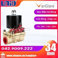 [Van đẹp, đúng hiệu] Van điện từ phi 34 UW25 UniD (Coil nhập Xịn)