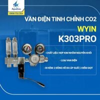 VAN ĐIỆN TINH CHỈNH CO2 WYIN K303PRO (2 đồng hồ đo áp suất - 2 Đếm giọt)