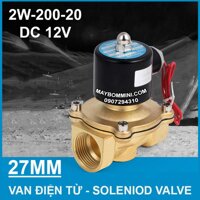 Van điện từ 12V 2W-200-20 ren 27mm