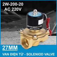 Van điện từ 220V 2W-200-20 ren 27mm