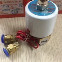 Van điện từ 220v kèm ốc chuyển 8mm trong hệ thống phun sương tự động