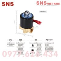 Van điện từ 2W025-08 nguồn DC24V/ AC220V ( chính hãng SNS )