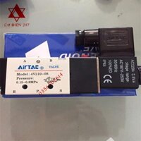 Van điện từ Airtac 4V210-08, Van khí nén, Van chia khí Van 5/2, 220VAC 24VDC 110VDC , 12VDC Solenoid