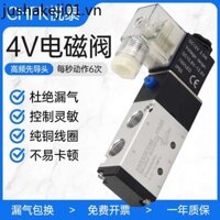 Van điện từ khí nén 4V210 Van đảo chiều 4V220 Van điện tử năm trục hai trục Van điều khiển xi lanh 24V 22