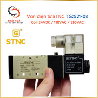 Van Điện Từ Khí Nén STNC TG2521-08 (Van Solenoid 5/2, Ren 13) - (Cuộn coil 24VDC / 110VAC / 220VAC)