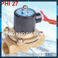 Van điện từ Phi 27 220V thường đóng loại 1 đồng thau