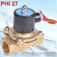 Van điện từ Phi 27 220V thường đóng loại 1 đồng thau - NSC Việt Nam