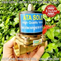 Van điện từ phi 27 DN 20 ATA (Bảo hành 36 tháng)(Coil đồng, thân đồng, màn cao su thiên nhiên độ bền cao)