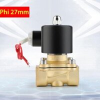 Van điện từ phi 27mm đóng mở nước bằng điện 220v