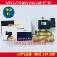 Van điện từ phi 34 cao cấp chính hãng STNC cuộn đúc