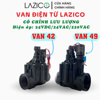 Van điện từ phi 42 phi 49, van điện từ 220v 24v, van nhựa ngoài trời cao cấp van nước điện từ LAZICO