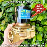 Van điện từ phi 49 DN 40 ATA (bảo hành 36 tháng)(Coil đồng, thân đồng, màn cao su thiên nhiên độ bền cao)