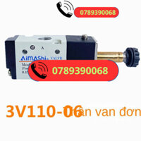 Van Điện Từ Thường Đóng 3v210-08dc24v Hai Vị Trí Van Đảo Chiều Khí Nén DC12V 2 Van Chia AC220V