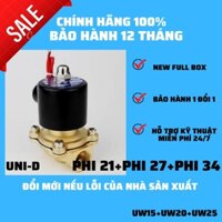 Van điện từ UNI-D thường đóng, Van điện từ phi 34, Van điện từ phi 27, Van điện từ phi 21 220v Chính hãng
