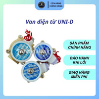 Van điện từ UNI-D thường đóng, thân và dây coil van bằng đồng vỏ mầu trắng