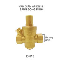 Van Điều Chỉnh Áp Suất Nước, Van giảm áp lực đồng DN15 gắn cho ống nước phi21