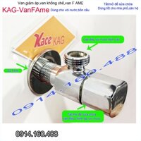 Van F giảm áp KAG-VanFAme , Van khóa 1 chiều bảo vệ bồn cầu- vòi nước tay vặn dễ điều chỉnh sử dụng siêu bền