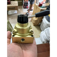 Van gạt tay chia hơi 4 ngả ren 13 dùng khí nén