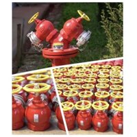 Van góc chữa cháy D65 kèm ren/ van cứu hoả/ PCCC