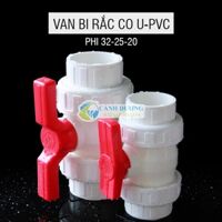 Van khóa bi rắc co U-PVC Phi 32-25-20 chuyên dùng cho hồ cá