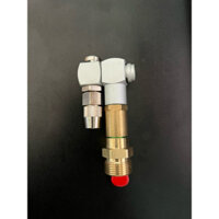 van khóa gắn béc xoay 360 chỉnh tia màu bạc . ren kết nối vào dây 22mm