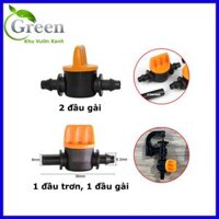 Van Khóa Ống 6mm ống 47 Cho Hệ Thống Tưới Cây Tưới Nhỏ Giọt, Phun Sương, Phun Mưa - Loại 2 đầu gài - Combo 5 cái