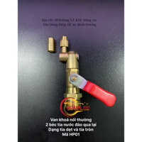 van khoá xoay 360 độ mẫu mới kết hợp 2 loại tia nước là tia chụm và tia xoè quạt ,ren kết nối 22mm