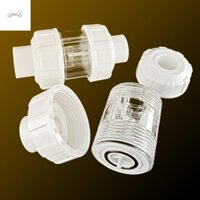 Van kiểm tra bể cá PARTYPALACE, Van kiểm tra nâng bể cá chống siphon UPVC, Khớp ống bể cá không trở lại 20 / 25 / 32mm Giao diện kép Đầu nối van ống nước Khách sạn